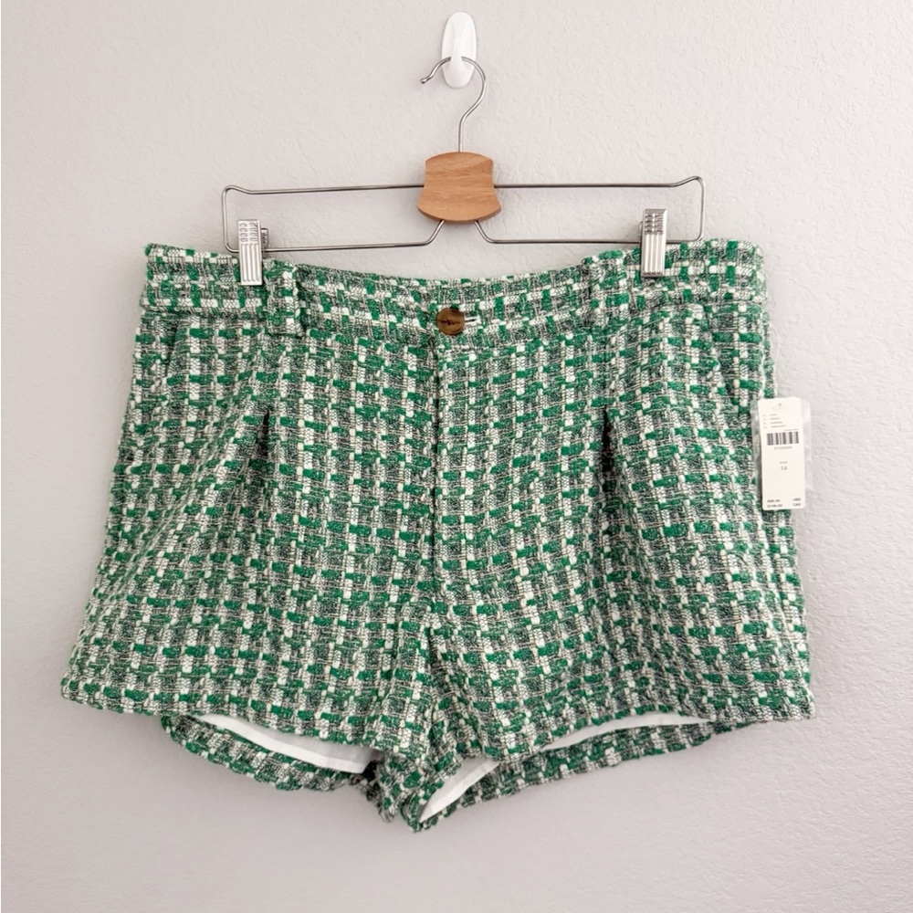 Anthropologie Maeve Tweed Green Shorts - Picture 2 of 9